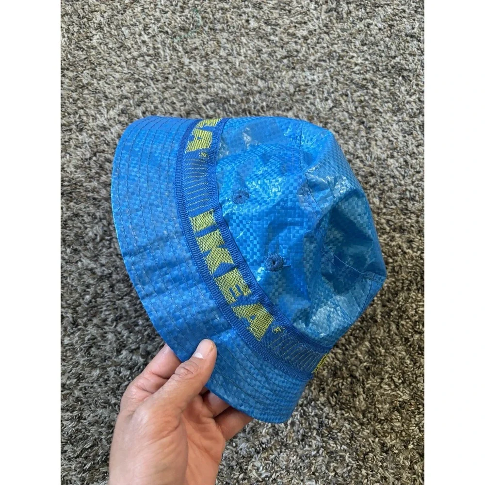 Ikea Knorva Frakta Bucket Hat Cap Adult Blue‎ Polypropylene OSFM IKEA Hat